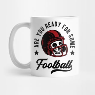 Skull American Football Helmet Quote Motto Retro Mug